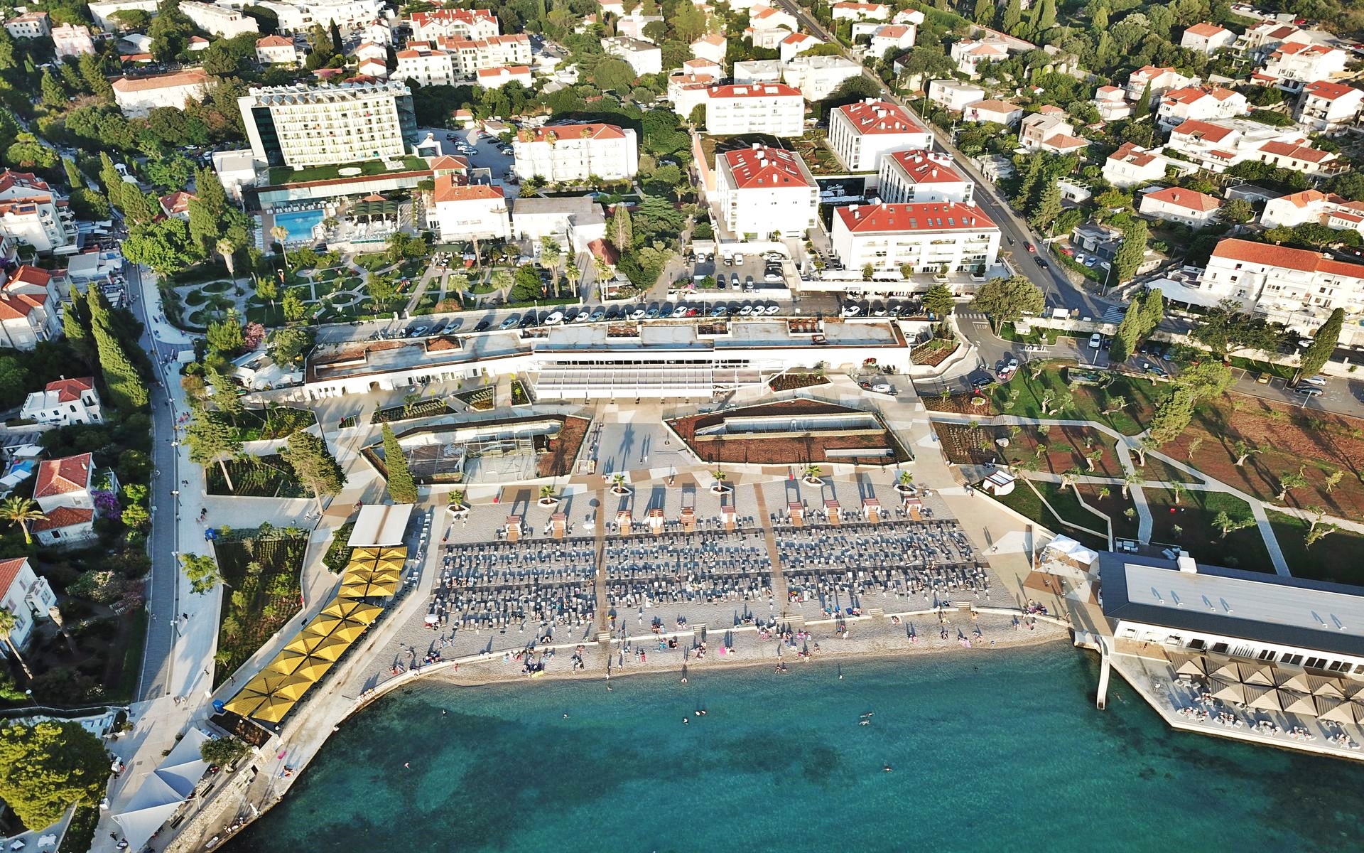 Pl&aacute;ž Lapad v Dubrovn&iacute;ku